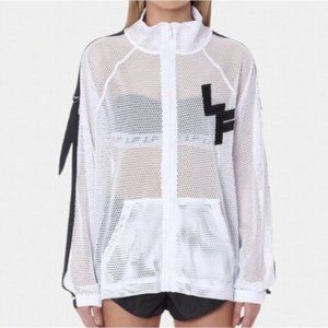 NEW LF The Brand Sheer Mesh Zip Up Track Jacket S